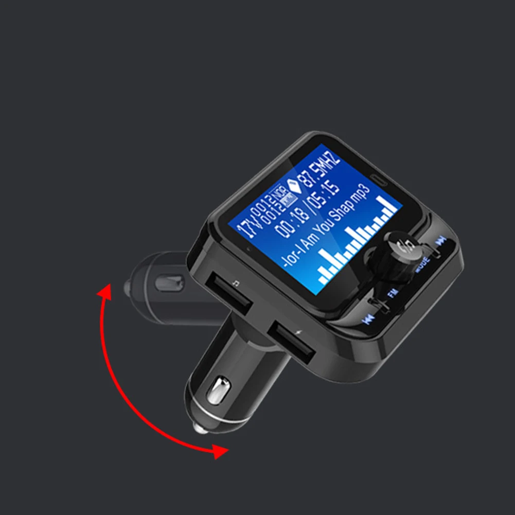 AUX вход стерео MP3-плеер Радио адаптер fm-передатчик Bluetooth Электронный беспроводной 1," ЖК-дисплей серебряные аксессуары