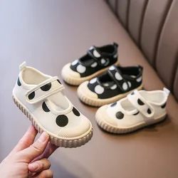 Chaussures en toile pour bébés filles, baskets d'automne pour nourrissons, semelle souple antidérapante, chaussures décontractées pour enfants 