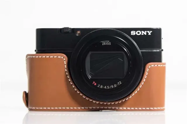 Camera Case Bag Pu Leather Half Body Set Cover For Sony Rx100