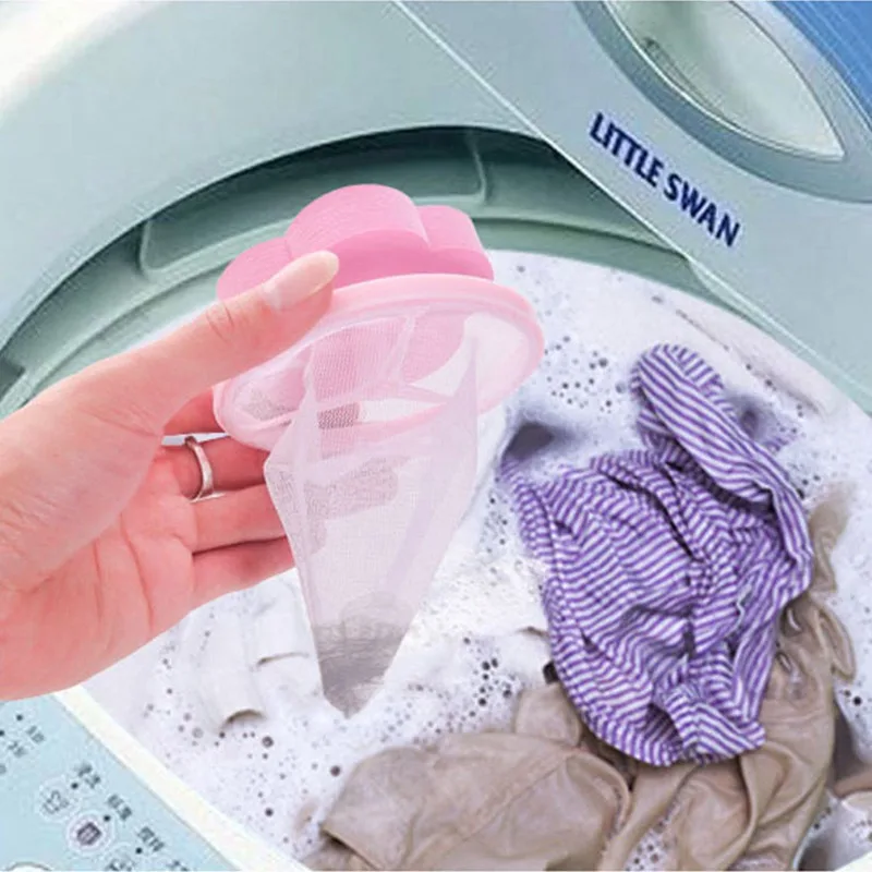 Floating Hair Removal Catcher Filter Mesh Pouch Balls Dirty Fiber Collector Laundry Balls Discs Reusable Washing Machine Cleaner