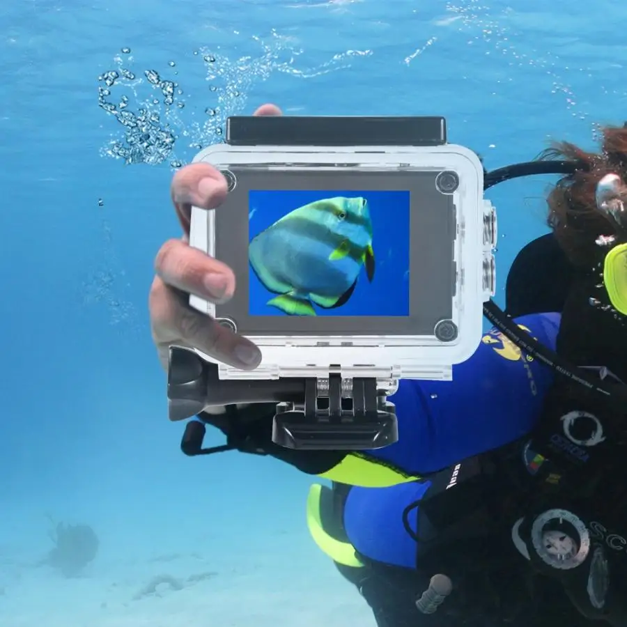 Спортивная мини-камера DV для подводной съемки 30 метров, водонепроницаемая Экшн-камера, комплект, открытая велосипедная камера, видеокамера, 2,0 дюймов, Mulit language