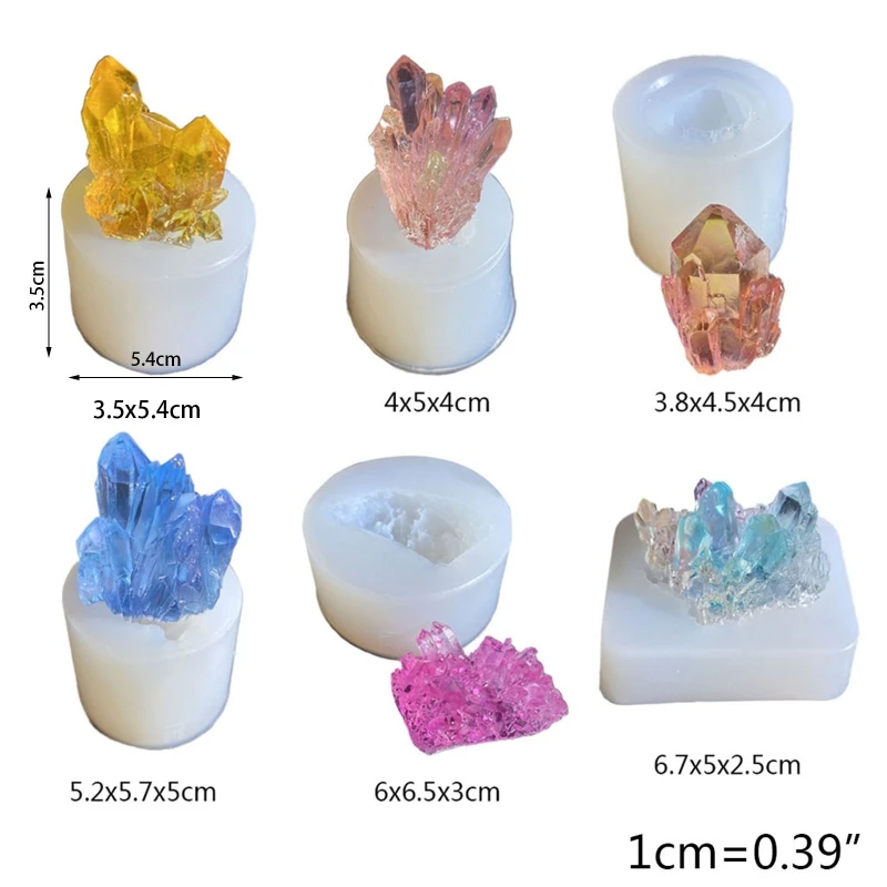 

Simulation Original Stone Crystal Cluster Epoxy Resin Mold DIY Silicone Mould