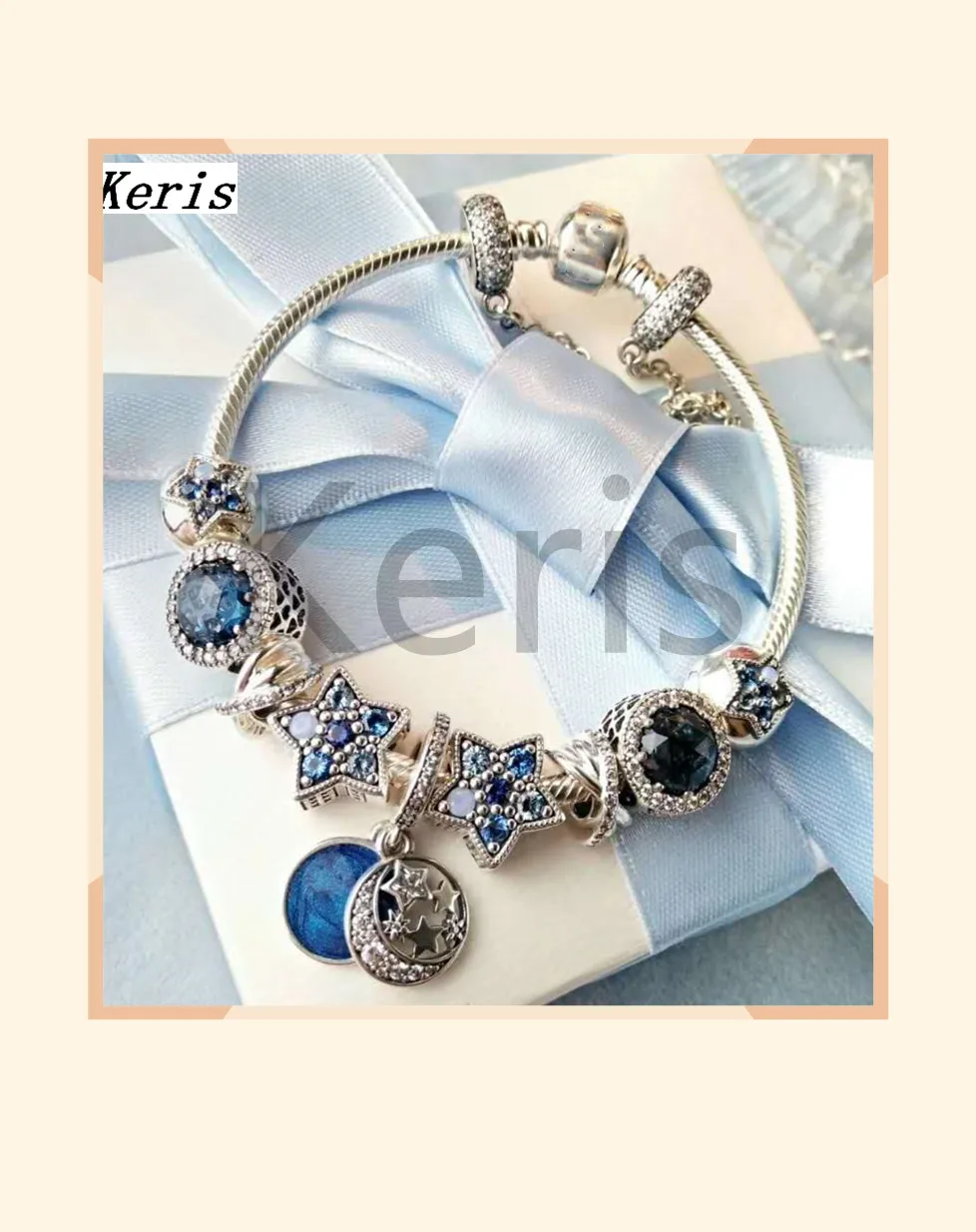 

High Quality Reproduction 1:1 100% Silver Star Cat Eye Safety Chain Chain Bracelet Free Of Charge