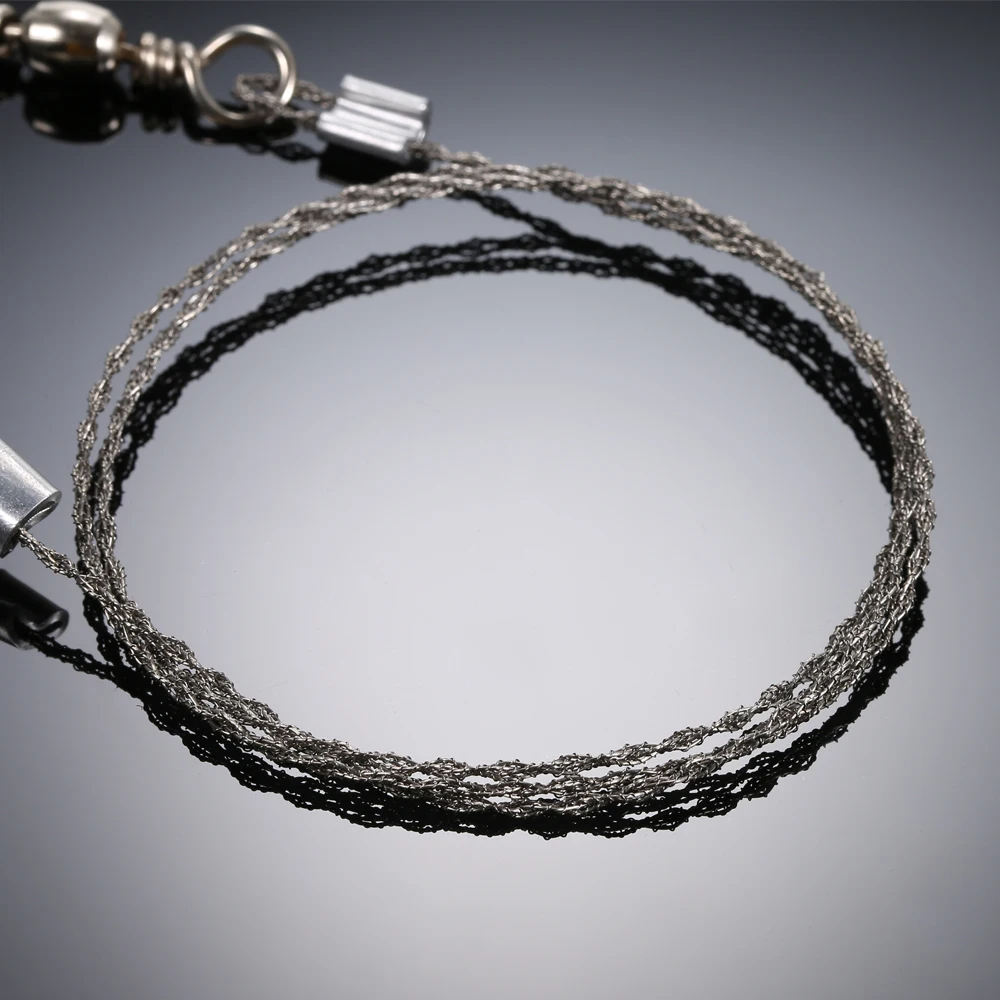 Outdoor Stainless Steel Wire Saw Emergency Equipment Survival Gear Tool Kit Hand Pocket Wire Saws for Camping Hiking Hunting