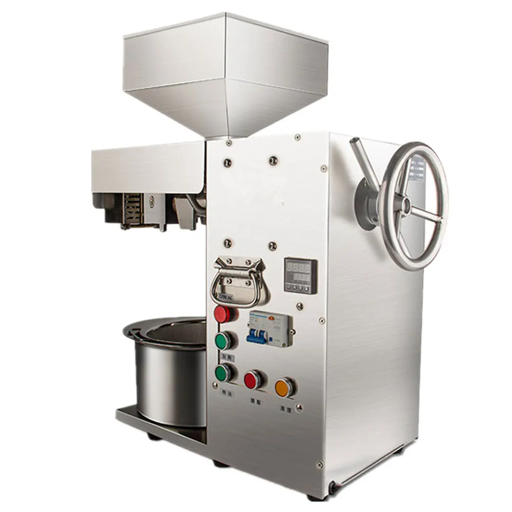Commercial oil press machine 110V/220V stainless steel oil presser peanut oil presser for sesame/pinenut/rapeseed/flaxseed/nut