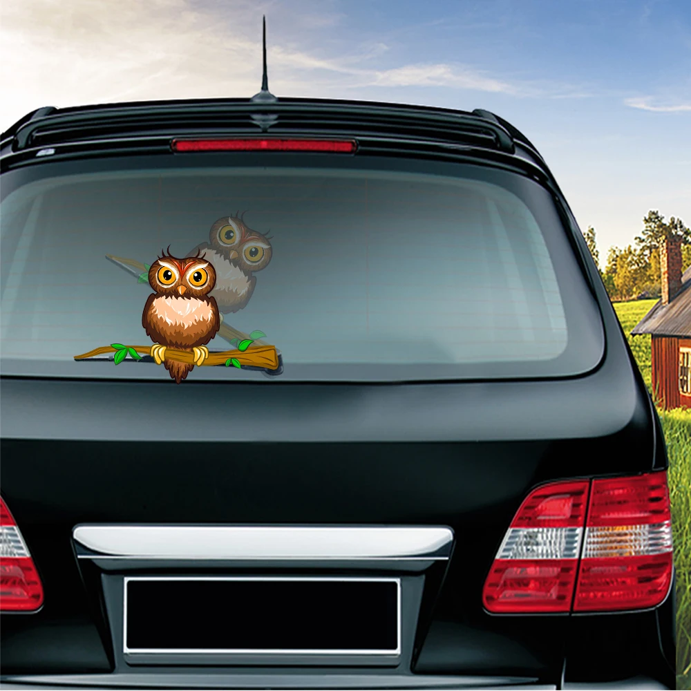

Halloween Owl Removable Waving Wiper PVC Rear Window Wiper Sticker Rear Windshield Car Sticker Decals For Car Styling Decoration