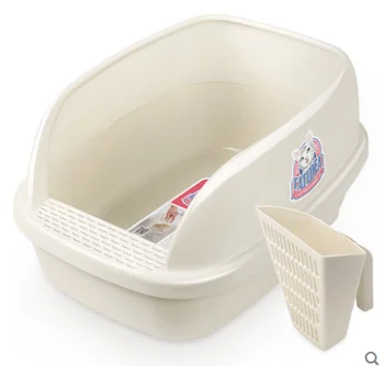 

Cat Sand Basin Semi-closed Open Extra Large Spill Large Cat Supplies Xiaoyou Cat Toilet