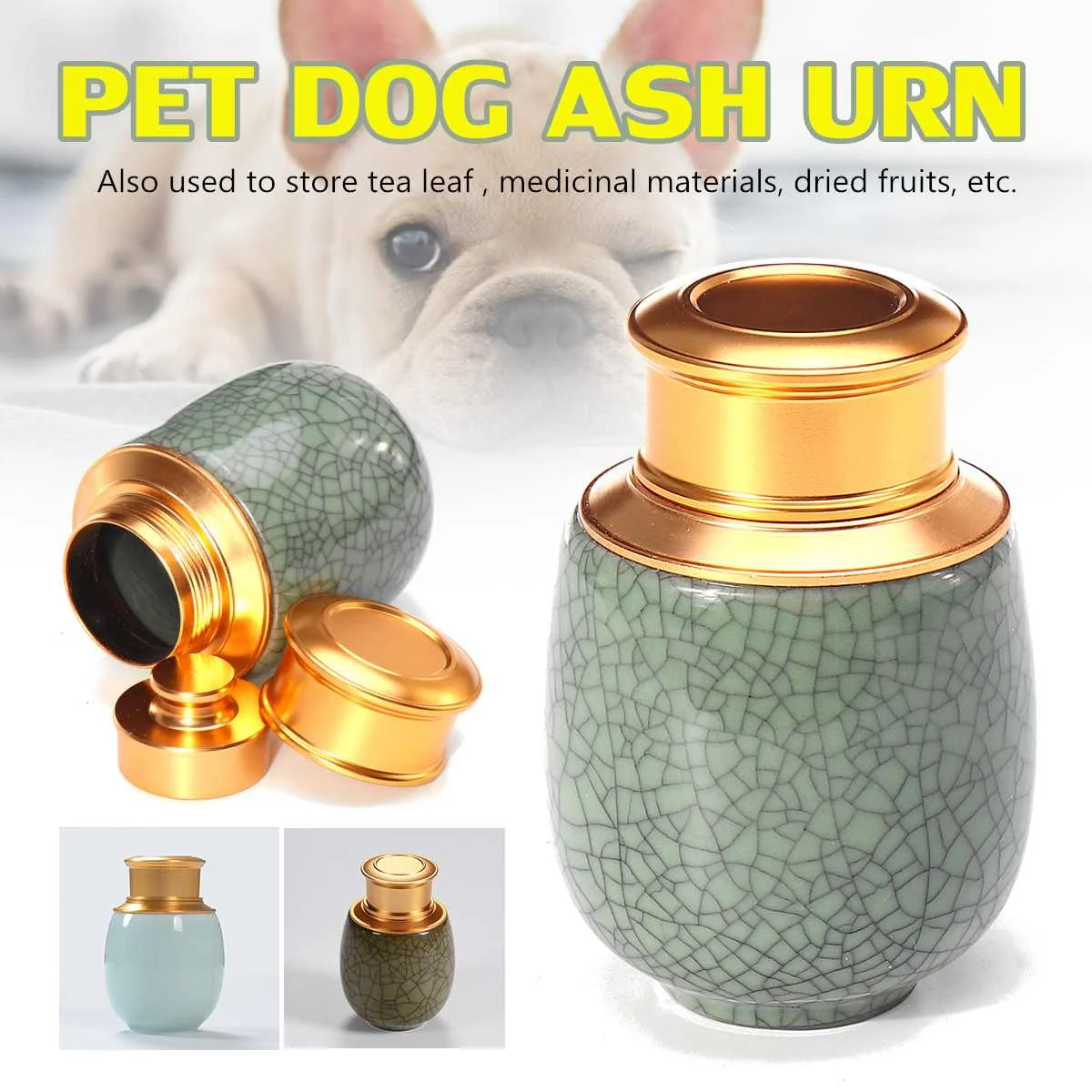 Pet Memorial Funeral urnas para cenizas de cremación perro gato Animal PEQUEÑO ataúdes las cenizas de olla de almacenamiento organizador frascos 3 colores