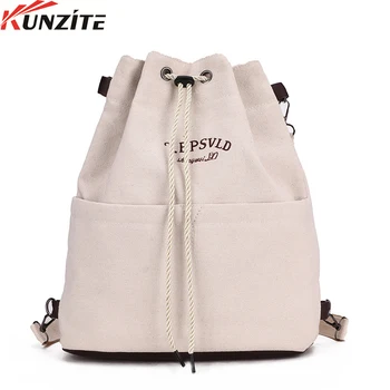 

Kunzite The new fashionable backpack, Korean canvas bag, can be used for ladies' small backpacks large capacity traveling bag