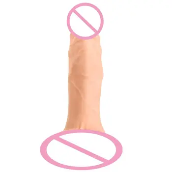 2 in 1 Realistic Dildo Anal Plug Male Masturbation Cup G Butt Adult Love Sex Toy for Women Men 4