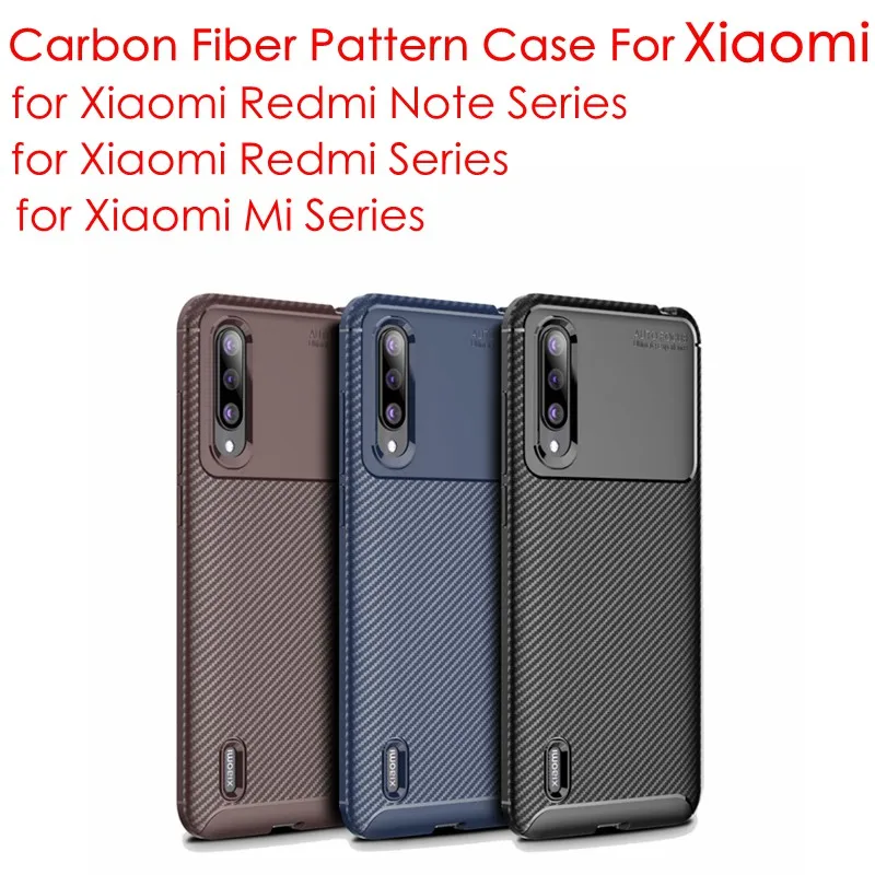 

Redmi Note 7/7 Pro Case Redmi 5/5 Plus Carbon Fiber Pattern Cover Redmi 6/6A/6 Pro Case Xiaomi Mi 8/8SE/9/9 SE Mi CC9/CC9e Cover