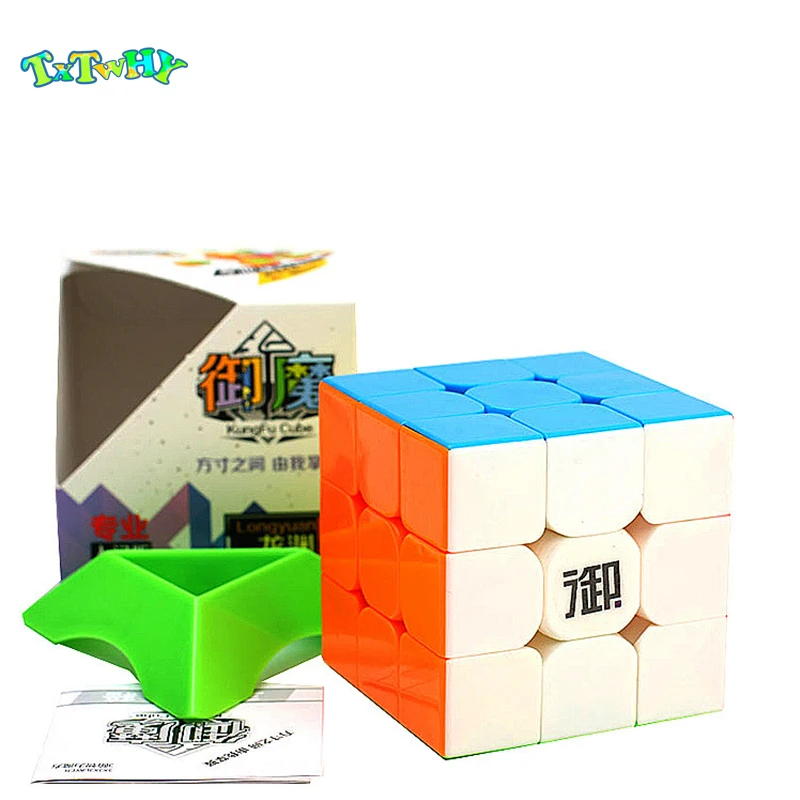 

Magic cube Longyuan 3x3x3 Yumo Magic Cube Speed Puzzle Professional Challenge Speed Cube Toys For Kids cubo 3*3*3 Gifts Stand