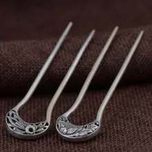 Тайское Серебро S925 серебро торговля аксессуарами для волос античный стиль женский Феникс пион палочки для волос хорошее качество украшения для волос