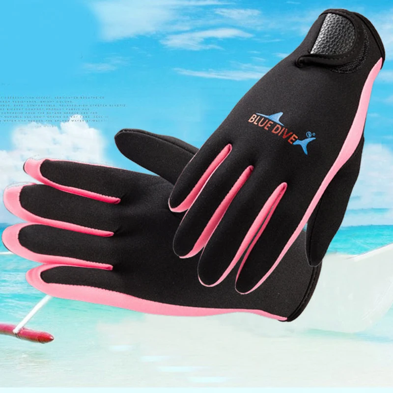 2024 Winter 1.5mm Neoprene Women Men Swimming & Diving Gloves With The Magic Stick Anti-slip Cold Proof Warm Swimming Gloves 6