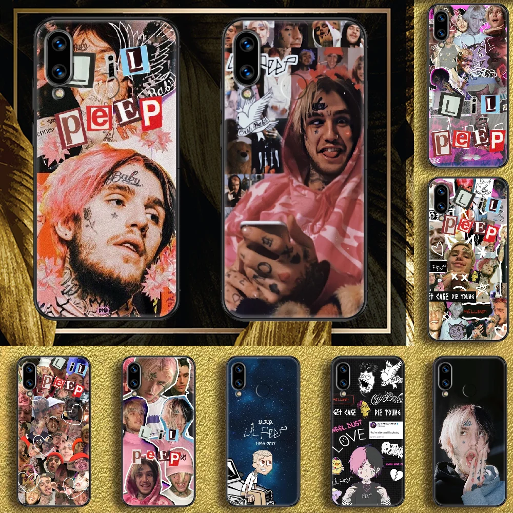 Чехол для телефона Rapper Lil Peep Huawei Honor 6 7 8 9 10 10i 20 A C X Lite Pro Play черный 3D чехол из ТПУ
