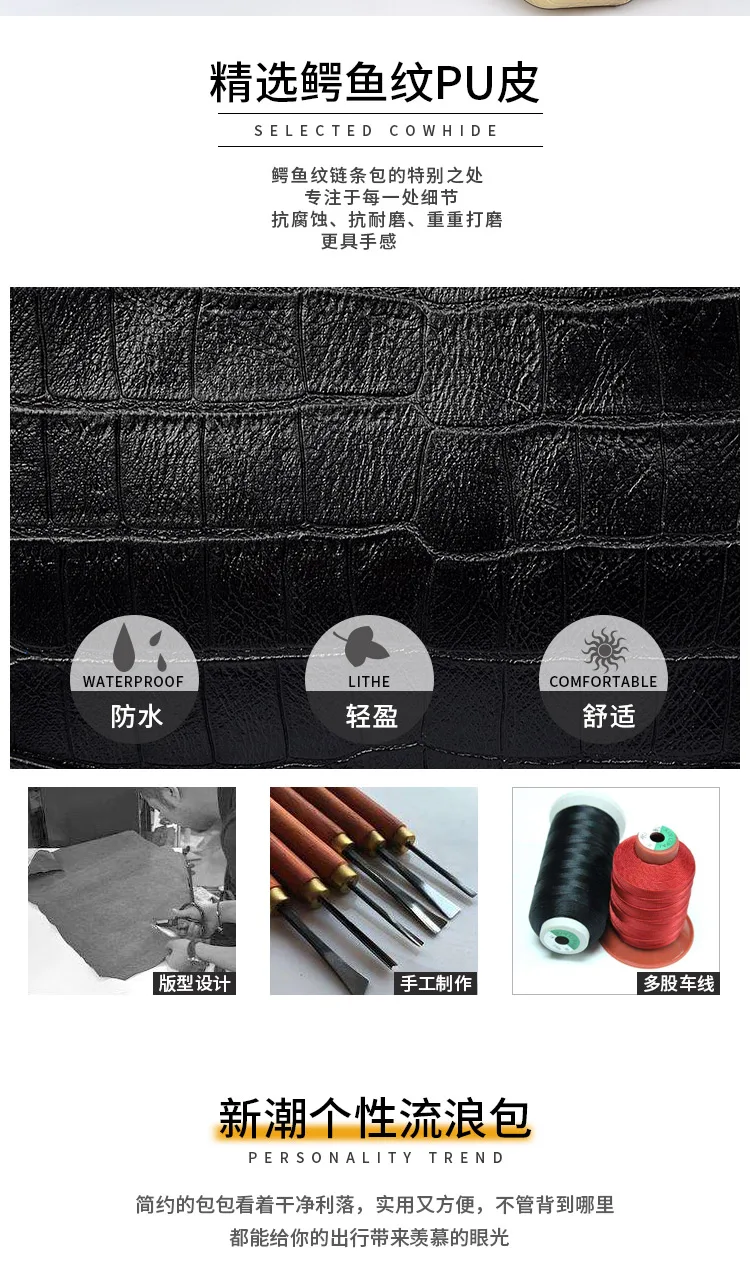 New Fashion Women Ladies Messenger Shoulder Handbag Black Clutch Quilted Chainluxury Brand Designer HandBag