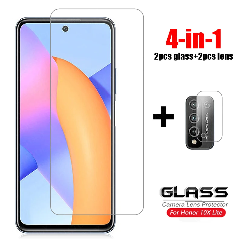 4-в-1 для Huawei Honor 10X Lite стекло 9S 9A 9X Pro закаленное протектор экрана объектив камеры