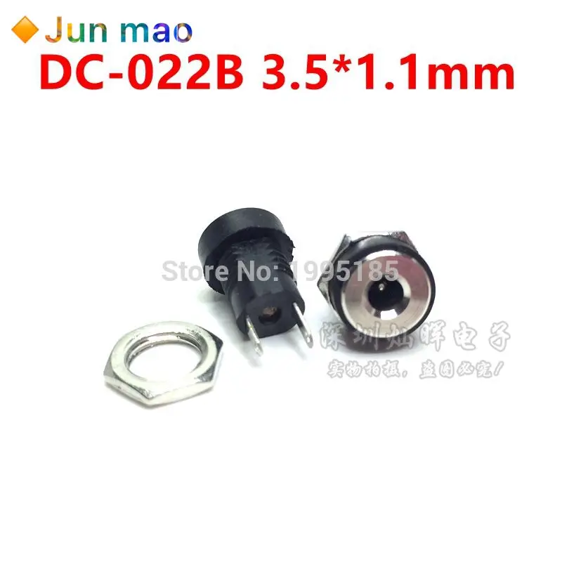 

10PCS DC-022B 3.5*1.3mm 3.5x1.3 mm 3A 12V Female Power Adapter DC Jack Connector DC022B DC Power Plug Waterproof cap DC-022 Hot