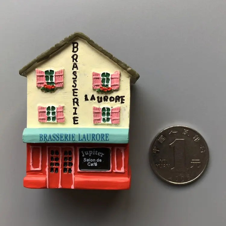 3d stereo mini view house building simulation european fridge magnet Furnishing artical decoration DIY accessory resion