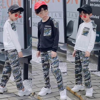 

Camouflage Boys Clothes Long Sleeve Shirts Pants 2pcs Children boy Clothing Set Spring Autumn Casual Cotton Kids Suits Costume