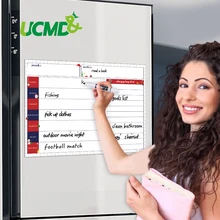 Магнитные рождественские украшения, календарь, ежемесячный планировщик, ежедневное расписание, памятка, сообщение, доска, магнит на холодильник, наклейка