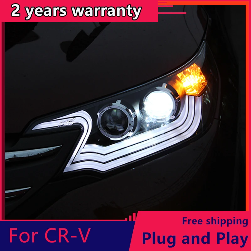 Фасветильник головного света для Honda CRV 2015 2016 светодиодная фара DRL