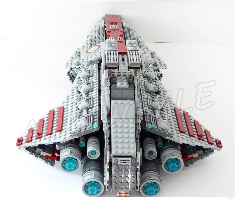 1200 шт космические войны Venator class Республика атака крейсер 05042 Модели Строительные