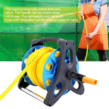 

Portable Water Hoses Reels Garden Watering Car Truck Clean Water Hose Pipe Rack Watering Irrigation Garden Hoses Supplies