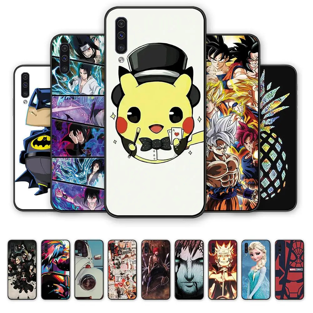 

Dragon Ball Cover Silicone TPU Phone Case For Samsung A70 Anime Naruto Marvel soft back Phone Case For Samsung A70 Animals