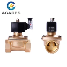 Высокотемпературный 1,5 Дюймовый газовый Соленоидный клапан dn40 12 В нормально закрытый 2 положения соленоида подключен
