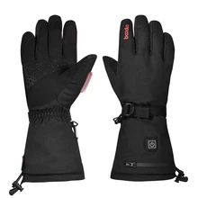 Уличные зимние теплые лыжные перчатки с электрическим подогревом перчатки с перезаряжаемой батареей тепловые зимние спортивные перчатки для катания на лыжах