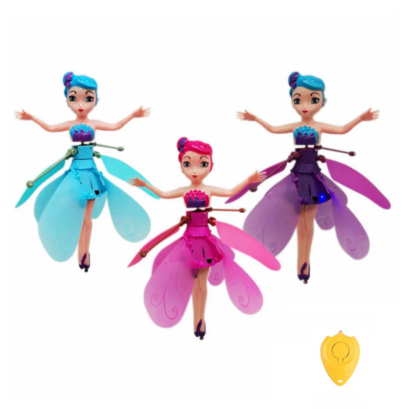 

Hot Magical Princess Flying Helicopter UFO RC Drone Infraed Induction Aircraft Upgrade RC Toys for Kids Children Figure Toy Gift