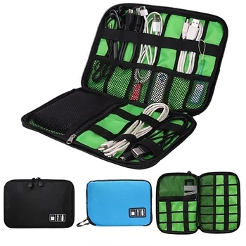

Cable Organizer System Kit Case USB Data Cable Earphone Wire Pen Power Bank Mini Storage Bags Digital Gadget Devices Travel