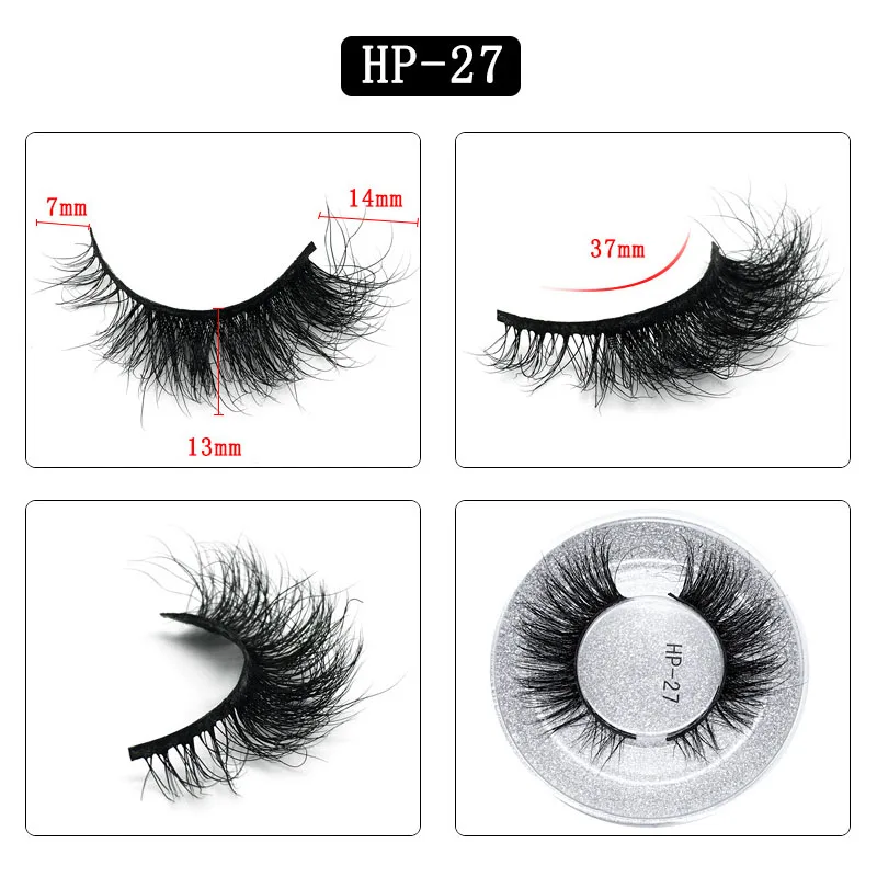 Eyes Dancing 1Pair 3D Mink Lashes Soft Handmade Eyelashes Natrual Long Eyelash Extension Tool Makeup Charm Volume Hair Lashes