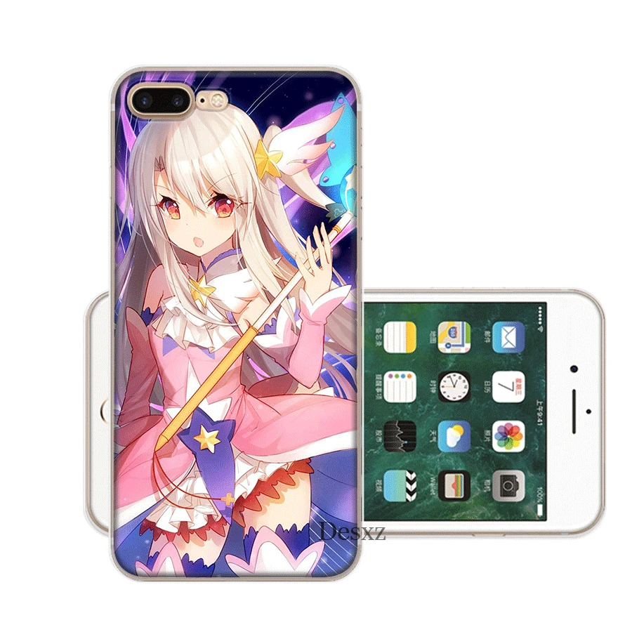 1 Мобильный чехол для iPhone X XS Max XR 6 6S 7 8 Plus 5 5S SE жесткий чехол funnyFate Illyasviel фон Айнцберн корпус - Цвет: 1