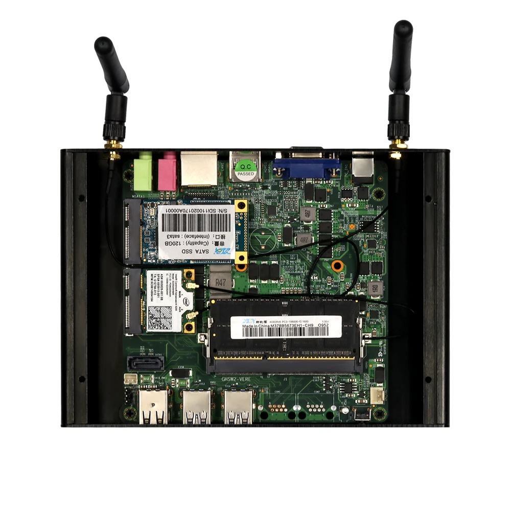 Мини-ПК Intel Core i7 7500U i5 7200U i3 7100U 8 ГБ ОЗУ 240 ГБ SSD Windows 10 300M WiFi Gigabit Ethernet 4K UHD HDMI VGA 6* USB