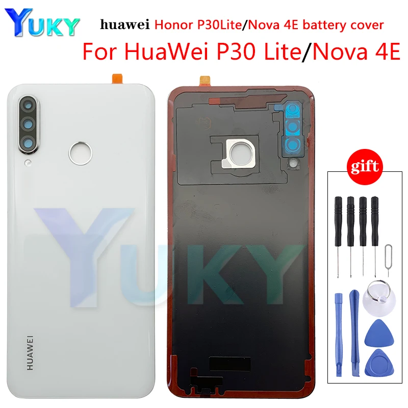 Оригинальная задняя крышка батарейного отсека для Huawei P30 Lite Nova 4e Задняя
