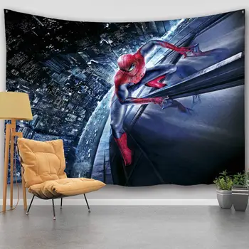 

Nature Art Polyester Fabric Galaxy Space Theme Wall Decor for Dorm Room Bedroom Living Room Spiderman