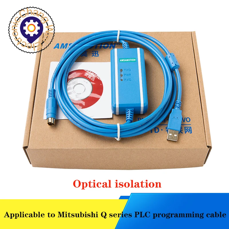 

USB-QC30R2+ is suitable for Mitsubishi Q series programming cable data download communication cable photoelectric isolation