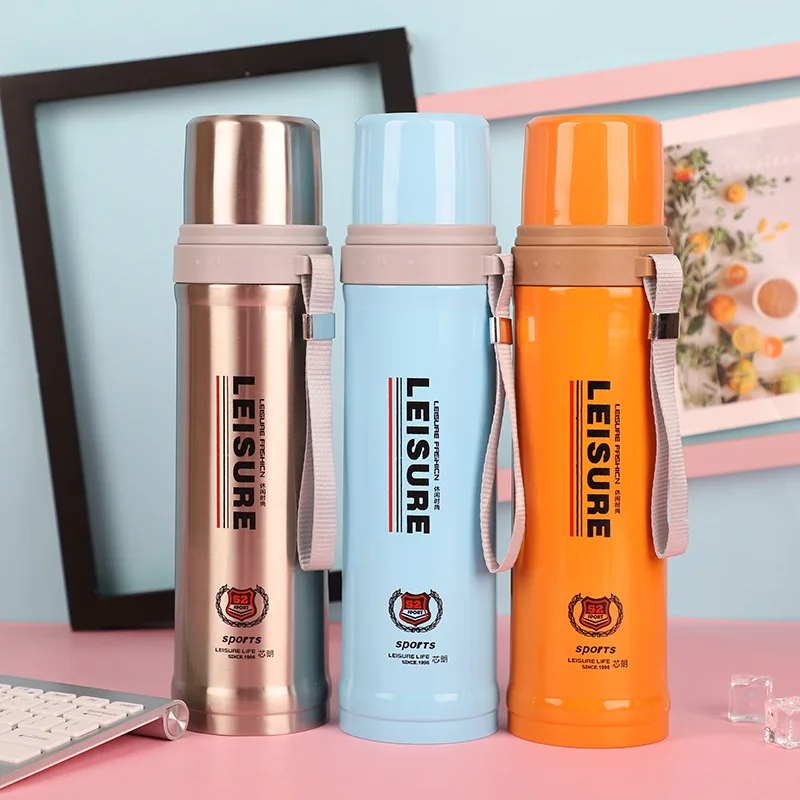 

Daily Use the Department Store Insulated Stainless Steel Bottle Creative Spacious Sports Bottle Simple Gift Straight Cup Place o