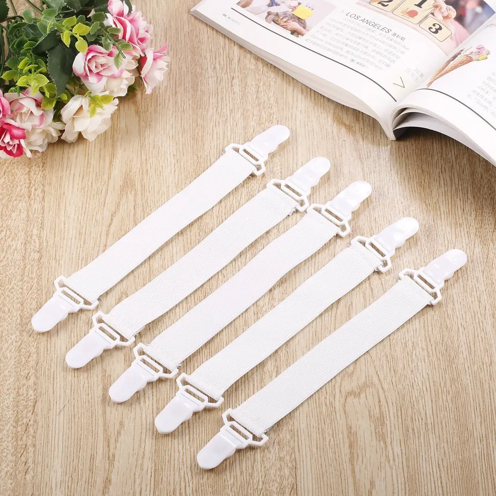 

New Arrival High Quality 4 x20cm Bed Sheet Mattress Cover Blankets Grippers Clip Holder Fasteners Elastic Set