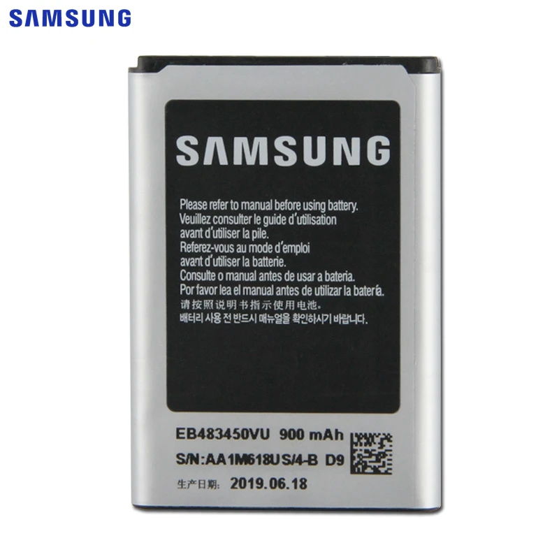 Оригинальная батарея samsung EB483450VU для samsung C3630 C3230 C5350 C3752 GT-C3630C GT-S5350 GT-C3230 GT-C3752 GT-C3528 900 мА-ч