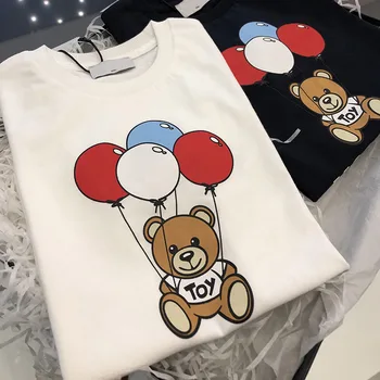 

Fashion Baby Boys Short Sleeve T Shirt Children Summer Clothes Cartoon Bear Pattern Tees High Quality Kids Casual Tops