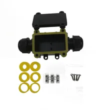 IP68 2-полосная Водонепроницаемый распределительная коробка Пластик наружный кабель Водонепроницаемый распределительная коробка G711 коробка для распределиления электричества черный/белый