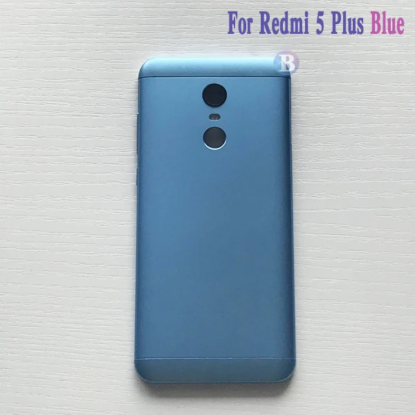 Высокое качество задняя крышка чехол для Xiaomi Redmi 5 Plus/Redmi 5 Plus Корпус Батарея крышка Дверь задняя крышка рамы - Цвет: Redmi 5Plus Blue