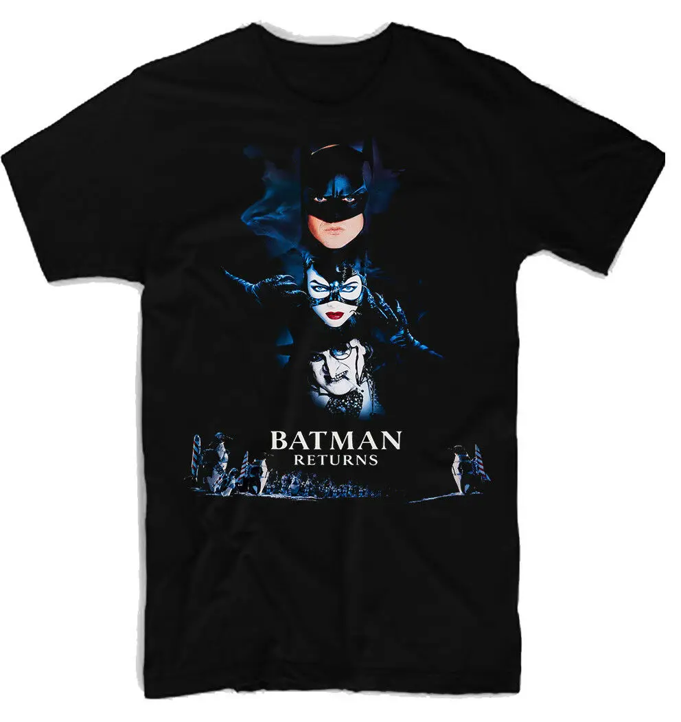 Batman Returns Movie Poster 100 Cotton Mens T Shirt E0055 | Мужская одежда
