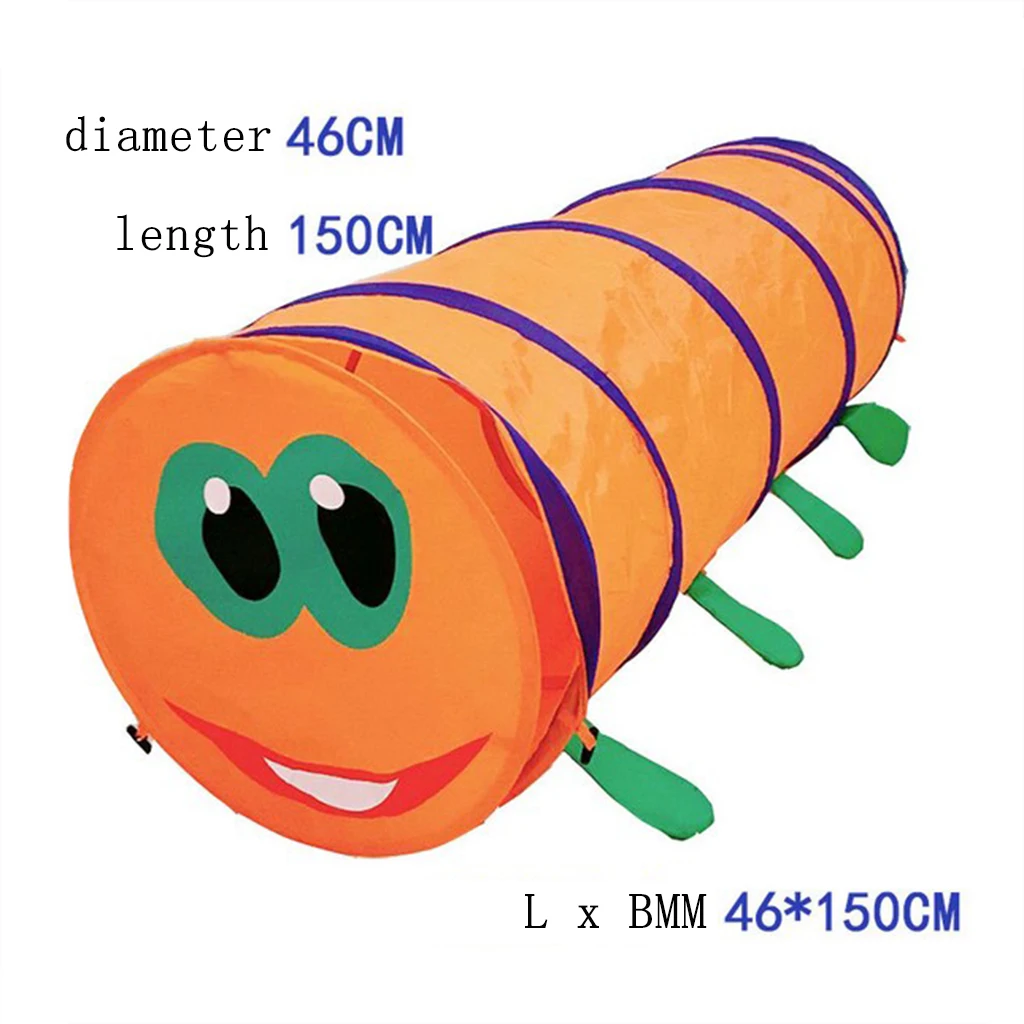 Portable Crawl Tunnel Caterpillar Play Tent Toy for Kids Toddlers Infants Indoor and Outdoors, 5 Foot Long