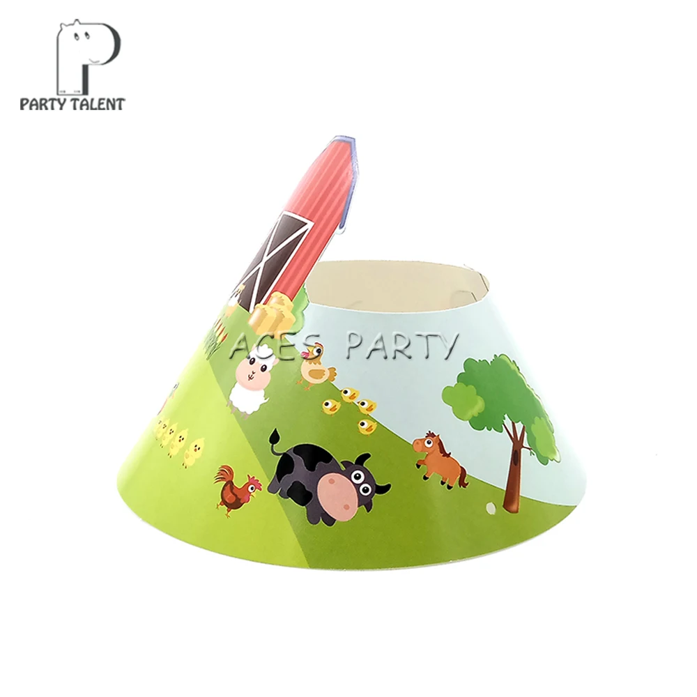 Boys Kids Farm Animal theme table cloth table cover, birthday party Tableware Balloon Candy Box Flag Plate Cup Party Supplies