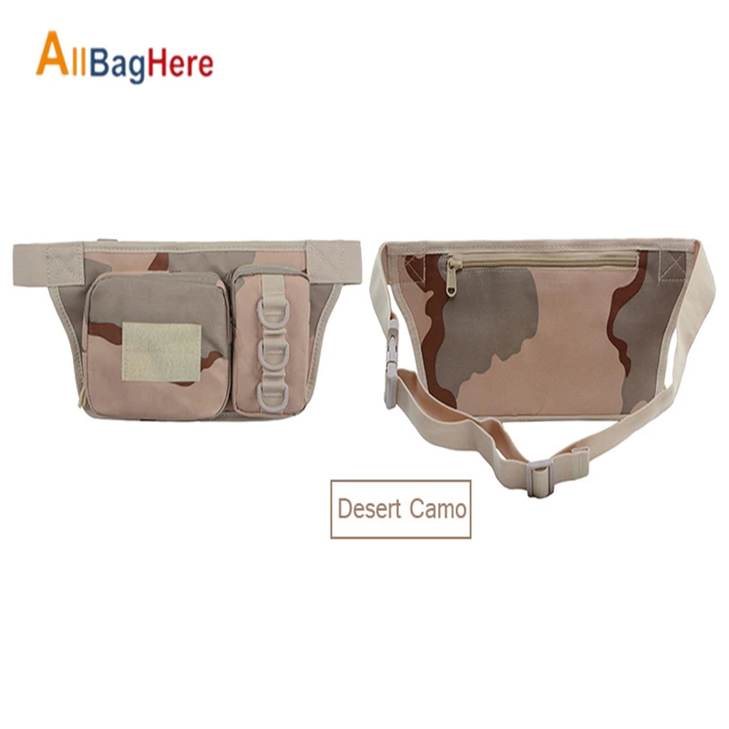 Desert Camouflage Спорт на открытом воздухе водонепроницаемая тактическая Практичная поясная сумка для верховой езды мульти-карманы карты телефон сумки камуфляж Велоспорт бег Пешие прогулки сумки - Цвет: Desert Camouflage