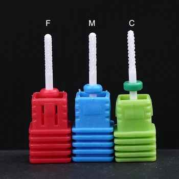 

2PCS/LOT Ceramic Nail Drill Bit Ceramic Nail Drill Bit For Electric Manicure Drills Machine Milling Cutter Nail Files